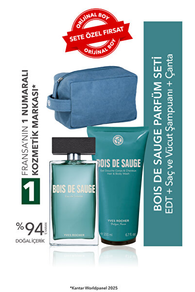 Yves Rocher Bois de Sauge Seyahat Çantalı Bakım Seti