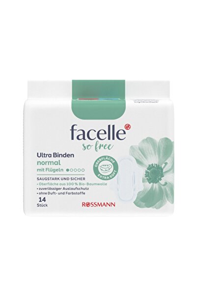 Facelle Natural Ultra Ped Kanatlı Normal 14'lü