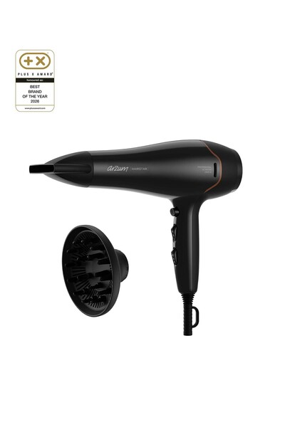 AR5142 Hairstar Professional Hair Dryer 2300W, 2 Speeds, 3 Heat Setting, Black