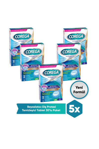 Corega Temizleyici Tablet 150 Adet (30x5)