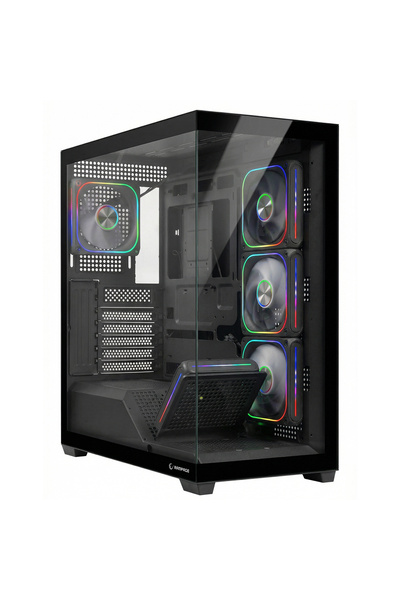 Rampage SYLON 850W 80+ Bronze Tempered Glass 5*12cm ARGB Siyah ATX Gaming Kasa