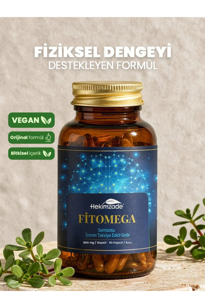 Hekimzade Fit Omega Soft Jel – Bitkisel Omega Kaynağı | 90 Kapsül – 650 mg