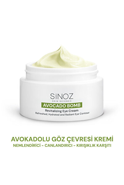 SİNOZ Avokado Bomb Göz Çevresi Bakım Kremi - Nemlendirici Canlandırıcı Kırışı...