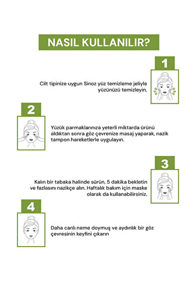 SİNOZ Avokado Bomb Göz Çevresi Bakım Kremi - Nemlendirici Canlandırıcı Kırışıklık Karşıtı 15 ml