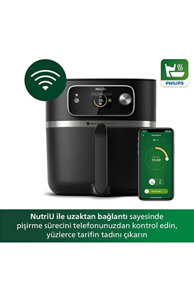 Philips 7000 Serisi 8.3 lt Airfryer Combi XXL Connected ,Yağsız Fritöz - AİLE...
