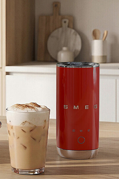 SMEG 50'S Style Compact Süt Köpürtme Makinesi Kırmızı