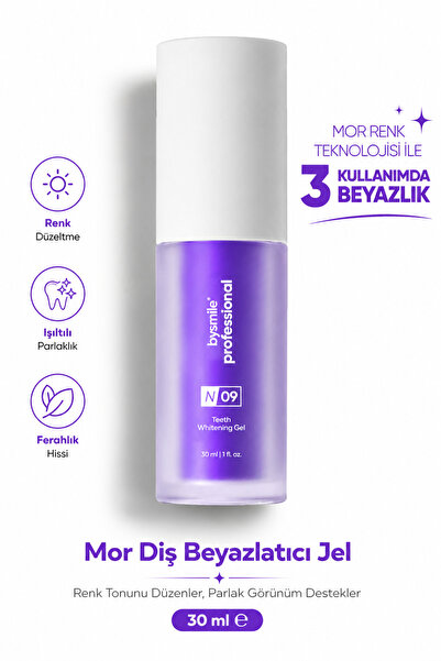 BySmile Professional No:09 Mor Diş Beyazlatıcı Jel