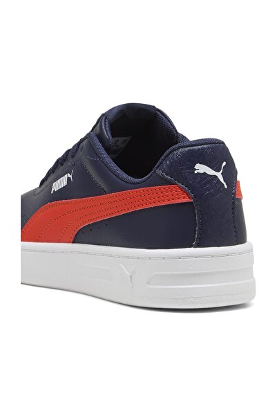 Puma Court Classic Clean,PUMA Navy-Red Fl