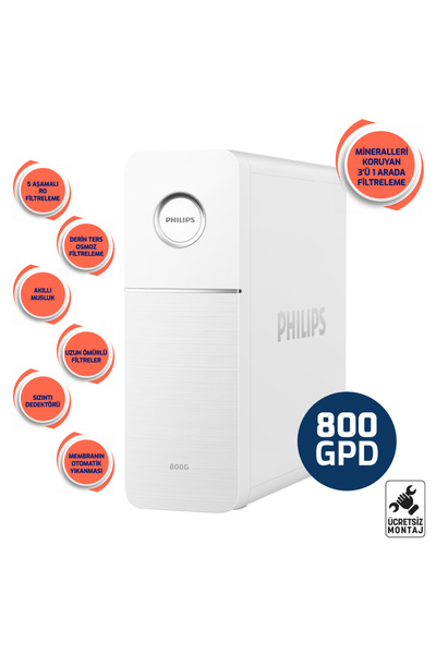 Philips Direkt Akışlı Su Arıtma Cihazı Aut7006  (800 GPD)
