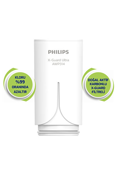 Philips Musluk Suyu Yedek Filtre Kartuşu Water X-guard Awp305/10