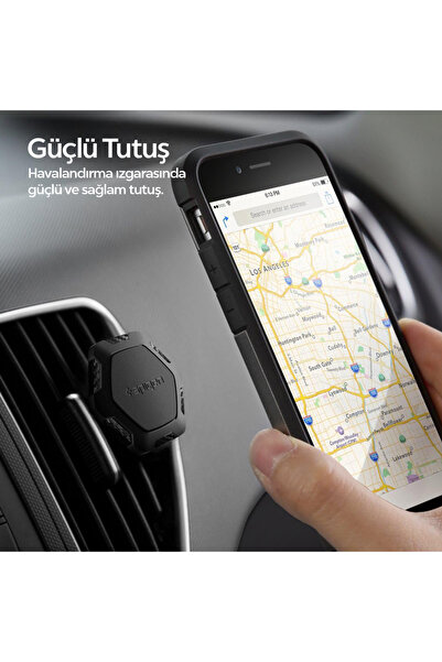 Spigen Air Vent Manyetik Araç içi Telefon Tutucu + 2 Adet Plaka Tüm Cihazlarla Uyumlu QS11 - 000CG20879