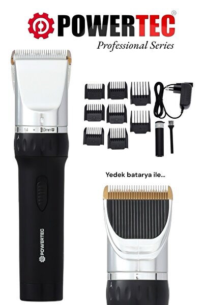 POWERTEC Tr-800 Profesyonel Saç Sakal Tıraş Makinesi 4 Taraklı