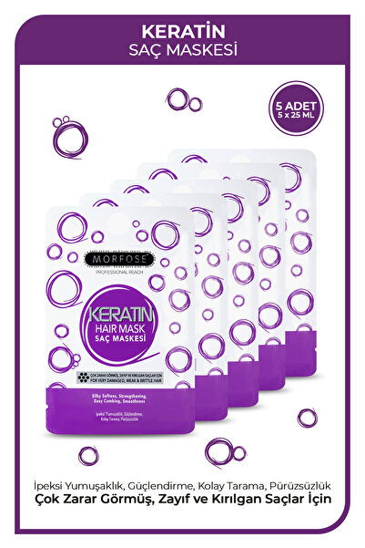 Morfose Keratin Saç Maskesi 25 ml 5 Adet