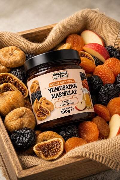 Makarna Lütfen Yumuşatan Marmelat (Kuru İncir-Kayısı-Erik - 190 gram)