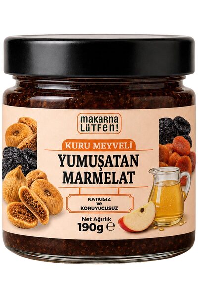 Makarna Lütfen Yumuşatan Marmelat (Kuru İncir-Kayısı-Erik - 190 gram)
