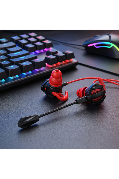 Rampage RM-K16 X-JAMMER 3,5mm Gaming Kırmızı Kulak İçi Mikrofonlu Kulaklık