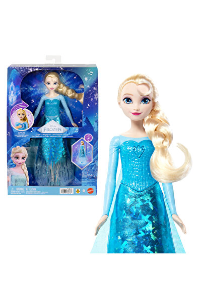 DİSNEY PRİNCESS Disney Karlar Ülkesi Şarkı Söyleyen Işıklı Elsa Bebek, "Let I...