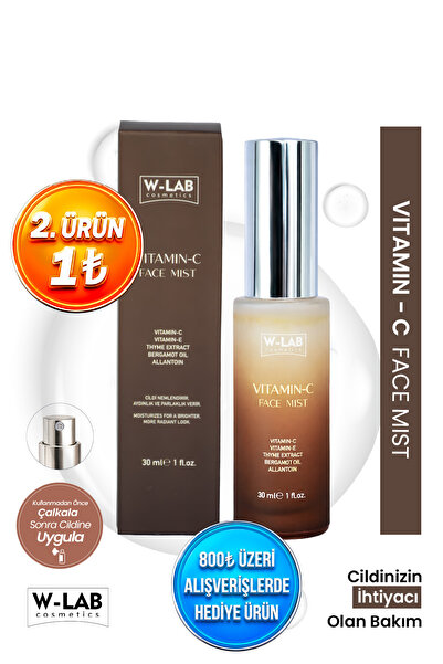 W-Lab Cosmetics Vitamin C Face Mist Aydınlatıcı & Canlandırıcı Etkili Yüz Spr...