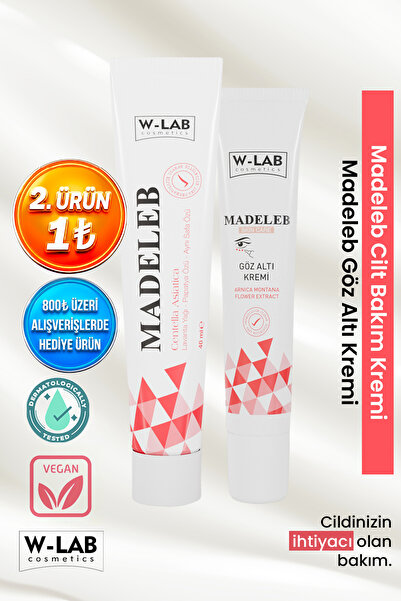 W-Lab Cosmetics Madeleb Krem  40 ml + Madeleb Göz Altı Krem 20 ml Set