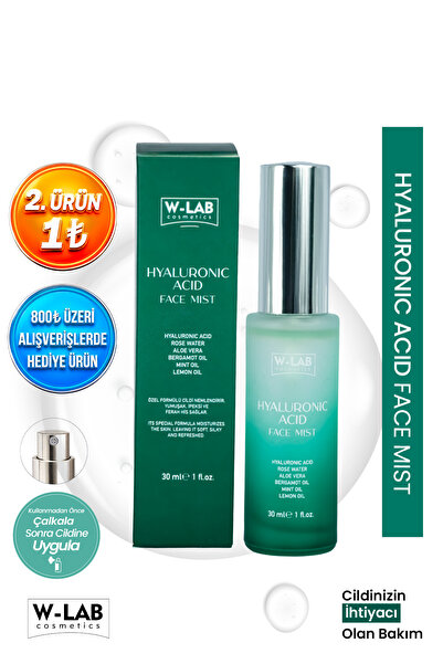W-Lab Cosmetics Hyaluranic Acid Face Mist Yoğun Nemlendirici, Dolgunlaştırıcı...