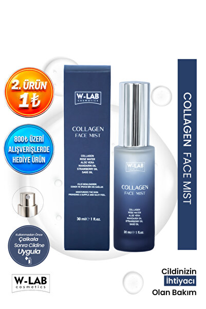 W-Lab Cosmetics Collagen Face Mist Cilt Sıkılaştırıcı & Elastikiyet Artırıcı ...