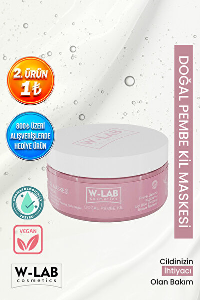 W-Lab Cosmetics Arındırıcı Antioksidan Pembe Kil Maskesi 250 ml
