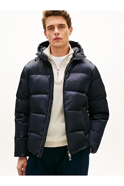 Tommy Hilfiger AOP CREST Geacă de puf cu glugă