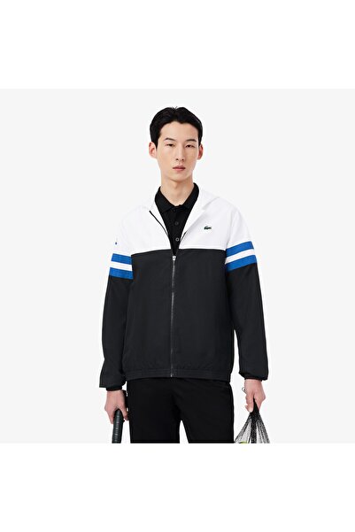 Lacoste Wasserabweisende Tennisjacke mit Kapuze