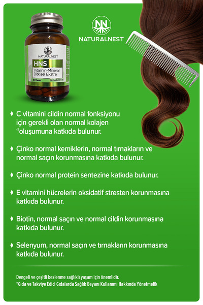 Naturalnest Hns 60 Tablet — Vitamin — Mineral — Bitkisel Ekstre