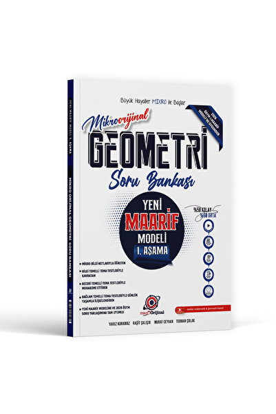 Orijinal Yayınları Mikro Orijinal TYT Geometri Maarif Model 1. Aşama Soru Ban...