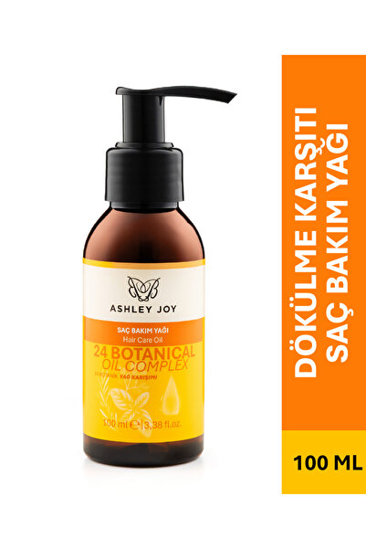 ASHLEY JOY Dökülme Ve Yıpranma Karşıtı Bitkisel Kompleks Saç Bakım Yağı 100 ml