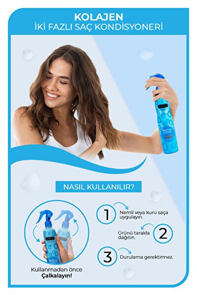 Morfose Çift Fazlı Kolajen İçeren Fön Suyu 400 ml - Nemini Yitirmiş, Kuru Kırılgan Saçlar