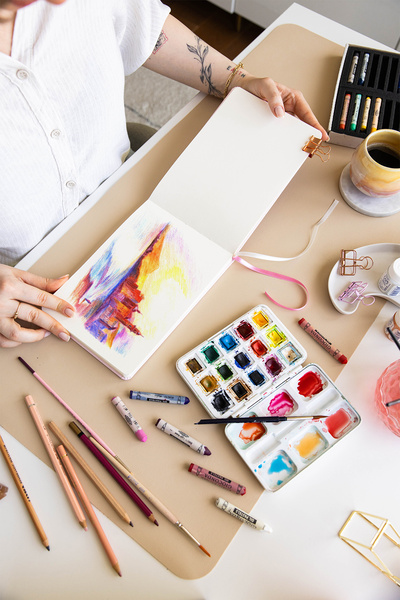 PAPERORA 21X15 Sert Kapak 80 Yaprak 140 Gr. Eskiz Defteri - Sketch Book – Siyah