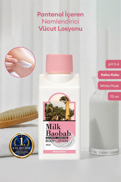 Milk Baobab Pantenol İçeren Nemlendirici Vücut Losyonu Original Body Lotion (...