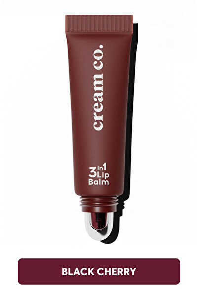 Cream Co. Nemlendirici Parlatıcı 3in1 Lip Balm | Dudak Bakım | Black Cherry B...