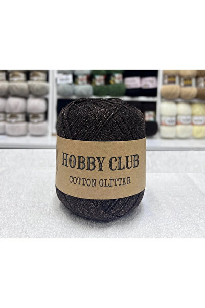 hobby club COTTON GLITTER BANDANA Simli Pamuklu El Örgü İpliği 100 Gr RENK : ...