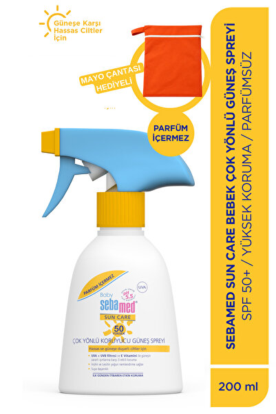 Sebamed Baby SPF 50+ UVA - UVB Filtreli Çok Yönlü Koruyucu Çocuk Güneş Spreyi...