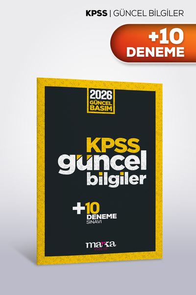 Marka Yayınları KPSS Güncel Bilgiler Konu Özetli + 10 Deneme Sınavı