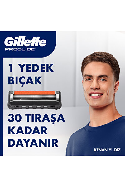 Gillette Proglide Tıraş Makinesi ve Yedek Bıçağı 4'lü + Tıraş Bıçağı Standı