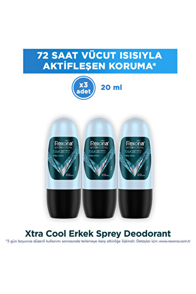 Rexona Men Erkek Roll On Deodorant Xtra Cool 20 ml X3