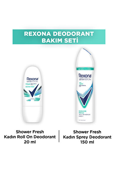 Rexona Kadın Sprey Deodorant Shower Fresh 150 ml Kadın Roll On Deodorant Show...