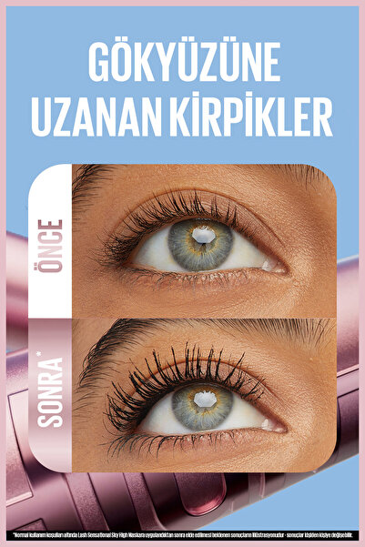 Maybelline New York Lash Sensational Sky High Maskara - Kirpiklerde Limitsiz Uzunluk ve Hacim Etkisi