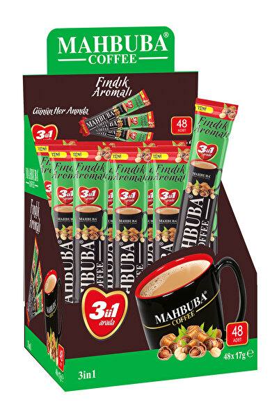 Mahbuba 3ü1 Arada Fındıklı Hazır Kahve 48x17gr