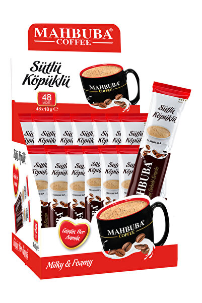 Mahbuba 3ü1 Arada Sütlü Köpüklü Hazır Kahve 48x18gr