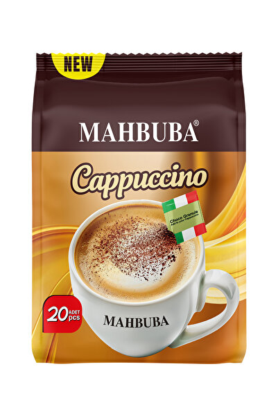 Mahbuba Çikolata Soslu Bol Köpüklü Granule Cappuccino Hazır Kahve 20x25gr