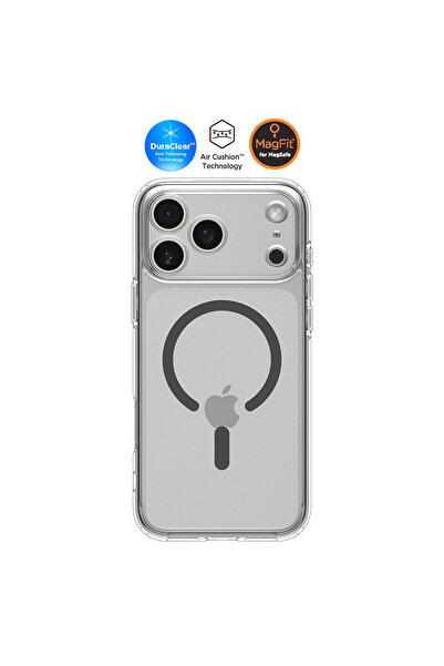 Spigen iPhone 17 Pro Max ince MagSafe Kılıf Ultra Hybrid MagFit Clear Graphit...