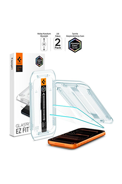 Spigen iPhone 17 Pro Max / 16 Pro Max Cam Cam Ekran Koruyucu Kolay Kurulum Sl...