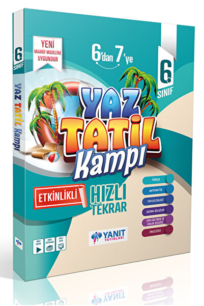 paraf yayınları 6.sınıf Yaz Tatil Kamp Kitabı yanıt yayınları