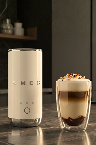 SMEG 50'S Style Compact Süt Köpürtme Makinesi Krem