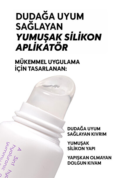 Cream Co. Nemlendirici Parlatıcı 3in1 Lip Balm | Dudak Bakım | Original Şeffaf | Hyaluronik Asit Seramid